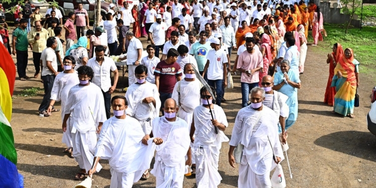 जलगांव जिले को पावन बना धुळे जिले में मानवता के मसीहा महाश्रमण का मंगल प्रवेश