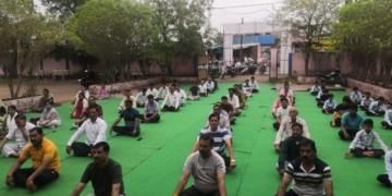 अंतर्राष्ट्रीय योग दिवस पर नागदा में शिविर का आयोजन