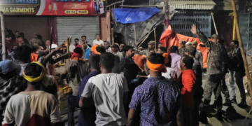 हजारीबाग में रामनवमी जुलूस के दौरान पथराव