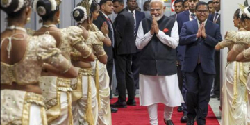 प्रधानमंत्री मोदी की श्रीलंका यात्रा शुरू