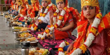 चैत्र नवरात्रि अष्टमी: महागौरी पूजा व कन्या पूजन
