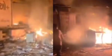 गांधीनगर देहगाम में सांप्रदायिक झड़प: पथराव और आगजनी के बाद पुलिस ने काबू पाया