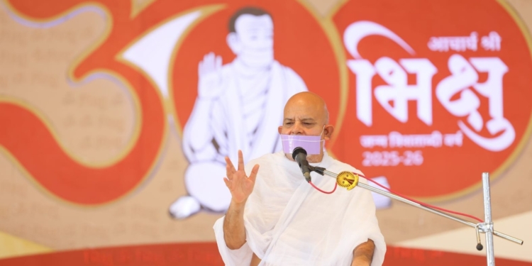 महातपस्वी महाश्रमण की मंगल सन्निधि में आरएसएस प्रमुख श्री मोहन भागवत का शुभागमन