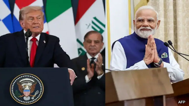 शार्द अल-शेख में पीछे शहबाज शरीफ खड़े, ट्रंप ने ‘बहुत अच्छे दोस्त’ पीएम मोदी की तारीफ की