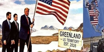 ट्रंप का विवादित नक्शा: कनाडा, वेनेजुएला और ग्रीनलैंड को दिखाया अमेरिकी क्षेत्र