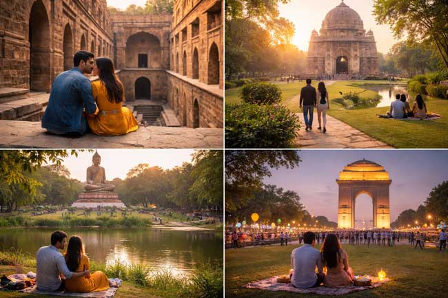 प्यार के पल बिना खर्च: वैलेंटाइन वीक पर दिल्ली की 5 फ्री रोमांटिक जगहें