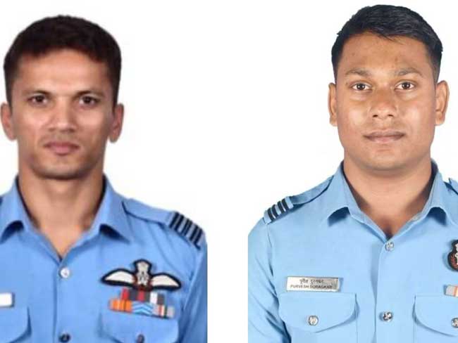 असम में लड़ाकू विमान दुर्घटनाग्रस्त, वायुसेना के दो होनहार पायलट शहीद