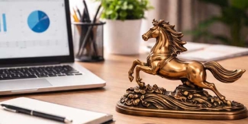 ऑफिस डेस्क पर दौड़ते घोड़े की मूर्ति: सफलता और प्रगति का फेंगशुई रहस्य