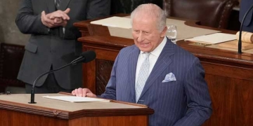 किंग चार्ल्स तृतीय का अमेरिकी कांग्रेस में संबोधन, राजनीतिक हिंसा की कड़ी निंदा