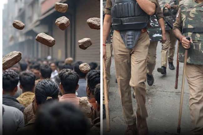 सतना में अतिक्रमण हटाने गई प्रशासनिक टीम पर पथराव, स्थिति तनावपूर्ण