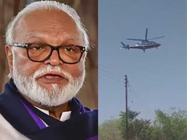 हेलीपैड छोड़ पार्किंग में उतरा मंत्री का हेलीकॉप्टर, बाल-बाल बचे छगन भुजबल