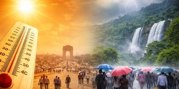 देश में मौसम का डबल असर: कहीं लू का खतरा, कहीं बारिश का दौर