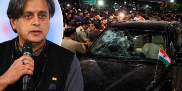 वंडूर में थरूर के काफिले पर हमला, चुनावी माहौल में बढ़ा तनाव