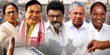 पाँच राज्यों में विधानसभा चुनावों की मतगणना जारी, आज आएगा जनता का जनादेश