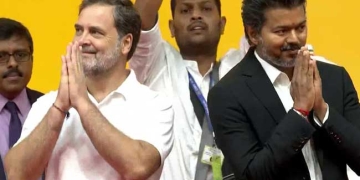 चेन्नई में दिखा नया राजनीतिक समीकरण, राहुल गांधी और विजय एक मंच पर