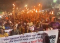 बांग्लादेश में धार्मिक विवाद गहराया, हिंदू संगठनों ने किया प्रदर्शन