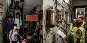 लखनऊ के कोचिंग सेंटरों में सुरक्षा मानकों की धज्जियां, छात्रों की जान जोखिम में