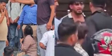 शॉपिंग के बीच बड़ा हंगामा, पति ने पत्नी और प्रेमी को रंगे हाथों पकड़ा