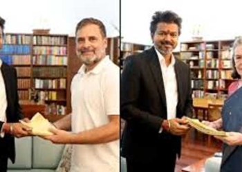 विजय की कांग्रेस शीर्ष नेतृत्व से मुलाकात, विपक्षी समीकरणों पर सवाल