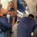 पुलिस अफसर के पैरों में गिरे अभिजीत दीपके, तिरपाल लगाने की अनुमति की लगाई गुहार